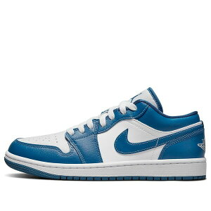 Air Jordan W[_ fB[X Xj[J[ White/Dark Marina Blue y(WMNS) Air Jordan 1 Low 'Marina Blue' DC0774-114z TCY US_6(23.0cm)