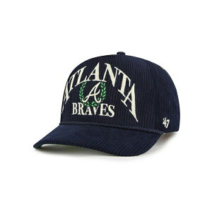 47�u�����h �����Y �X�q �A�N�Z�T���[ Men's Navy Atlanta Braves Pitchout Rope Hitch Adjustable Hat Navy