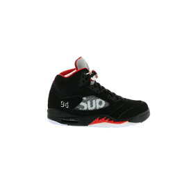 Jordan ジョーダン メンズ スニーカー 【Jordan 5 Retro】 サイズ US_8(26.0cm) Supreme Black