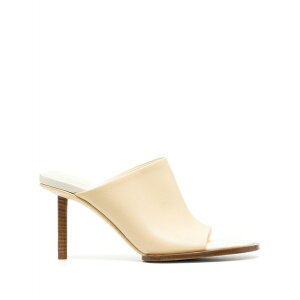 �W���N�G���X ���f�B�[�X �T���_�� �V���[�Y Les mules rond carr?? leather sandals Neutrals