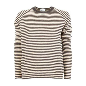 �x�[�X �~���m ���f�B�[�X �j�b�g&�Z�[�^�[ �A�E�^�[ Striped sweater Neutrals