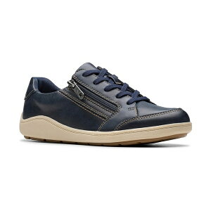 N[NX fB[X Xj[J[ V[Y Women's Bryianne Bayla Round Toe Sneakers Navy Leather