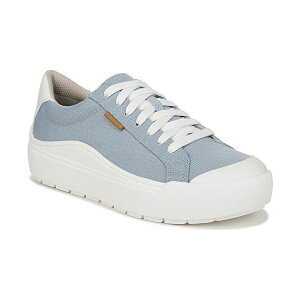 hN^[EV[ fB[X Xj[J[ V[Y Women's Time Off Lace Up Platform Sneakers Blue Fabric