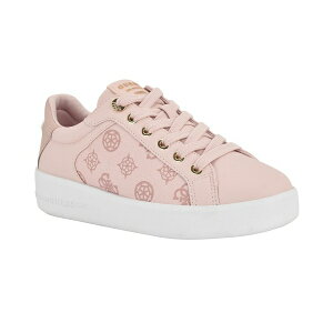 QX fB[X Xj[J[ V[Y Women's Ronii Quattro G Peony Jacquard Lace-Up Sneakers Pink Logo