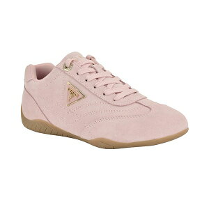 QX fB[X Xj[J[ V[Y Women's Gabiey Low Profile Suede Lace-Up Sneakers Light Pink Suede