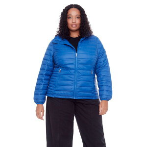 ApC m[X fB[X WPbgu] AE^[ Plus Size Yoho Lightweight Packable Puffer Jacket & Bag Cobalt