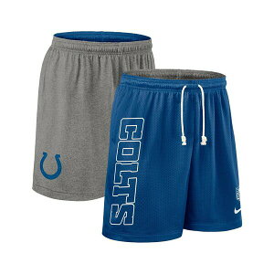 iCL Y JWApc {gX Men's Royal Indianapolis Colts Sideline Reversible Performance Shorts Royal
