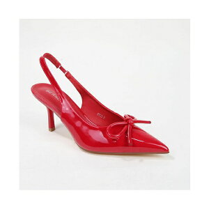 o[lX fB[X pvX V[Y Cree Bow Accent Slingback Pumps Red