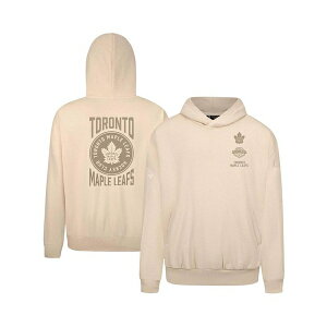 xEFA Y p[J[EXEFbgVc AE^[ Men's Cream Toronto Maple Leafs Contact Stamp Pullover Hoodie Cream