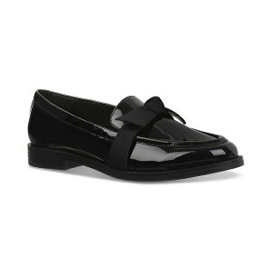�I�� �T�[�e�B�t�H�[�X ���f�B�[�X �X���b�|���E���[�t�@�[ �V���[�Y Women's Kasandra Bow Loafers, Created for Macy's Black Patent