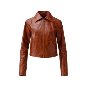 ���W�[�i�E�s���E ���f�B�[�X �W���P�b�g���u���]�� �A�E�^�[ Rowan faux-leather jacket Brown