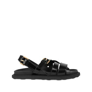 ���X�L�[�m �����Y �T���_�� �V���[�Y Buckle-fastening leather sandals Black
