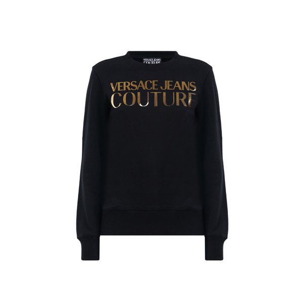 ベルサーチ レディース パーカー・スウェットシャツ アウター Versace Jeans Couture Lamina Logo Print  Sweatshirt 899 安い売品 レディースファッション