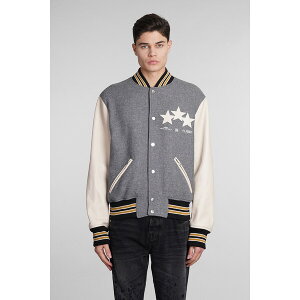 A~ Y WPbgu] AE^[ Bomber Jacket In Grey Wool grey