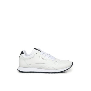 トミー ヒルフィガー メンズ スニーカー シューズ Leather Sneakers White
