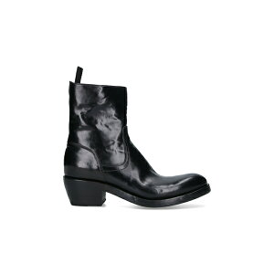 v~A[^ Y u[c V[Y Calf Leather Ankle Boots Black