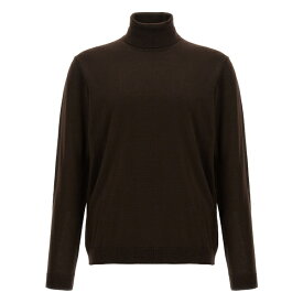 ロベルトコリーナ メンズ ニット&セーター アウター Wool Turtleneck Sweater Brown