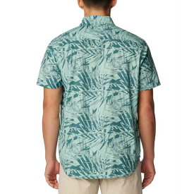 コロンビア メンズ シャツ トップス Men's Rapid Rivers Printed Short Sleeve Shirt Cloudburst Dye Palms