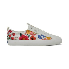 ケッズ レディース スニーカー シューズ Women's x Rifle Paper Co Kickback Canvas Casual Sneakers from Finish Line White