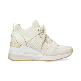 マイケルコース レディース スニーカー シューズ Women's Georgie Knit Lace-Up Trainer Sneakers Cream/ Pale Gold