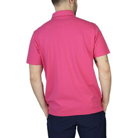 テーラーバード メンズ ポロシャツ トップス Men's Pique Polo Shirt with Multi Gingham Trim Flamingo pink