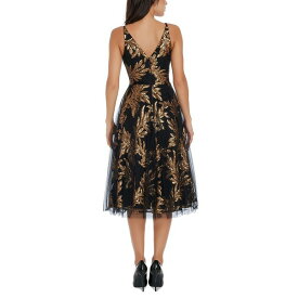 ドレスザポプレーション レディース ワンピース トップス Women's Courtney Sequin and Tulle Dress Gold Multi