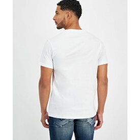 ゲス メンズ Tシャツ トップス Men's Embroidered Dragon Logo Graphic T-Shirt Pure White