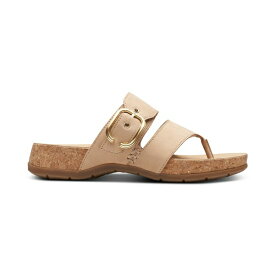 クラークス レディース サンダル シューズ Reileigh Park Double Strap Thong Sandals Beige Nubuck