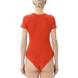 キミ アンド カイ レディース カットソー トップス Women's Crew Neck Basic Bodysuit Top Burnt Orange