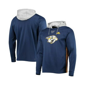 アディダス レディース パーカー・スウェットシャツ アウター Men's Navy Nashville Predators Skate Lace AEROREADY Pullover Hoodie Navy