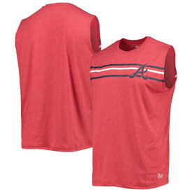 ニューエラ メンズ Tシャツ トップス Atlanta Braves New Era Muscle Tank Top Red