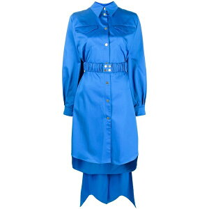 �G�[�[�b�g �t�@�N�g���[ ���f�B�[�X �����s�[�X �g�b�v�X Belted utility trapeze dress Blue