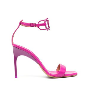 �I�t�z���C�g ���f�B�[�X �T���_�� �V���[�Y Pop paperclip 100mm leather sandals Pink