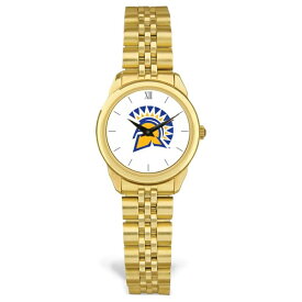 ジャーディン レディース 腕時計 アクセサリー San Jose State Spartans Women's Logo Medallion Rolled Link Bracelet Wristwatch Gold