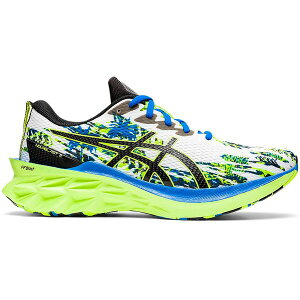ASICS AVbNX Y Xj[J[ yASICS Novablast 2 Run Faster Lime Greenz TCY US_8(26.0cm) White/Black/Blue/Lime Green