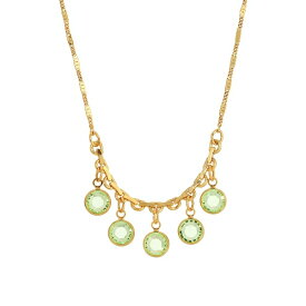 2028 メンズ ネックレス・チョーカー アクセサリー Crystal Shaky Bib Necklace Green