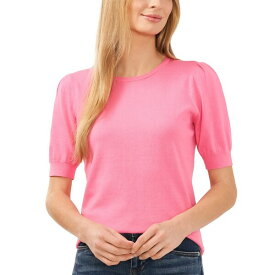 セセ レディース ニット&セーター アウター Women's Crewneck Puff Sleeve Cotton Sweater Pink Punch