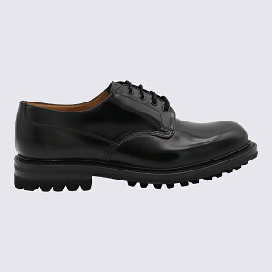 `[` Y hXV[Y V[Y Black Leather Neil Lace Up Shoes BLACK