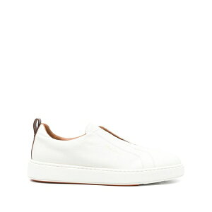 サントーニ メンズ スニーカー シューズ Sneaker Bianco Arancio