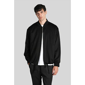 oi Y WPbgu] AE^[ Giare Bomber Jacket In Black Wool black
