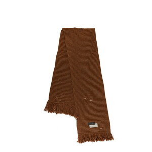 }^}WF Y }t[EXg[EXJ[t ANZT[ Wool Blend Scarf With Distressed Effect Brown