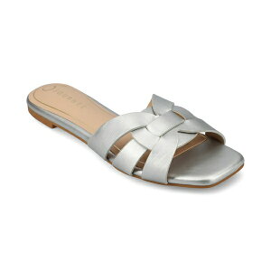 W[j[RNV fB[X Xb|E[t@[ V[Y Women's Arrina Slip On Flat Sandals Silver