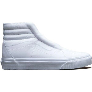 Vans �o���Y ���f�B�[�X �X�j�[�J�[ �yVans Sk8-Hi Reissue Laceless Leather White (Women's)�z �T�C�Y US_5(22.0cm) White