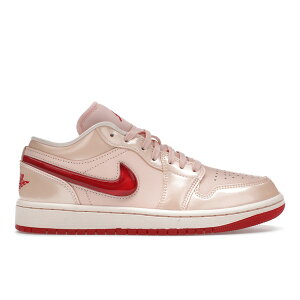 Jordan �W���[�_�� ���f�B�[�X �X�j�[�J�[ �yJordan 1 Low Patent Valentine's Day (Women's)�z �T�C�Y US_9(26.0cm) Washed Coral/Gym Red/Washed Coral