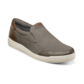 ノンブッシュ メンズ スニーカー シューズ Men's Kore City Walk Athletic Style Canvas Slip-On Loafer Cement