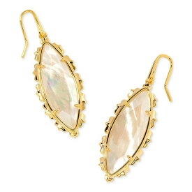 ケンドラスコット レディース ピアス＆イヤリング アクセサリー 14K Abalone Marquise Drop Earrings (Also in Mother of Pearl & Pink Cat's Eye Glass) Ivory Mother Of Pearl