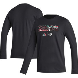 アディダス メンズ Tシャツ トップス Texas A&M Aggies adidas Honoring Black Excellence Long Sleeve TShirt Black