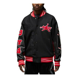 Air Jordan W[_ Y Xj[J[ yAir Jordan x Awake NY Varsity Jacket 'Black University Red' FQ5439-657z TCY US_M_S