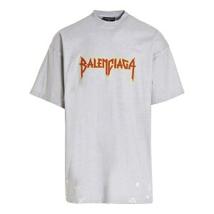 Balenciaga バレンシアガ メンズ スニーカー 【Balenciaga Metallica Short Sleeve T-Shirt Oversized Fit 'White Orange' 694576TMV880901】 サイズ US_M_XS
