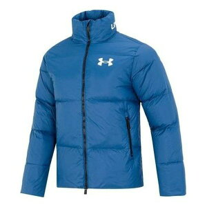 Under Armour A_[A[}[ Y Xj[J[ yUnder Armour Logo Puffer Jacket 'Blue' 1375449-437z TCY US_M_L